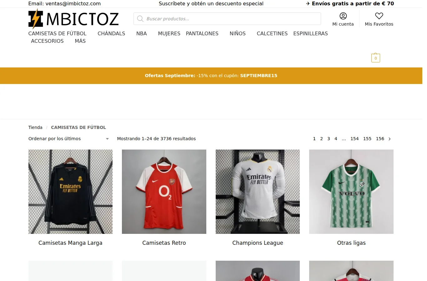 Captura del sitio público de Imbictoz